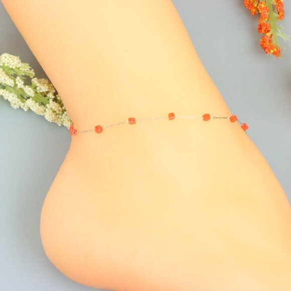 "Handmade Anklet – A Stylish Choice for Women, Thoughtful Gift Idea, EVCH1427 - Picture 5 of 10